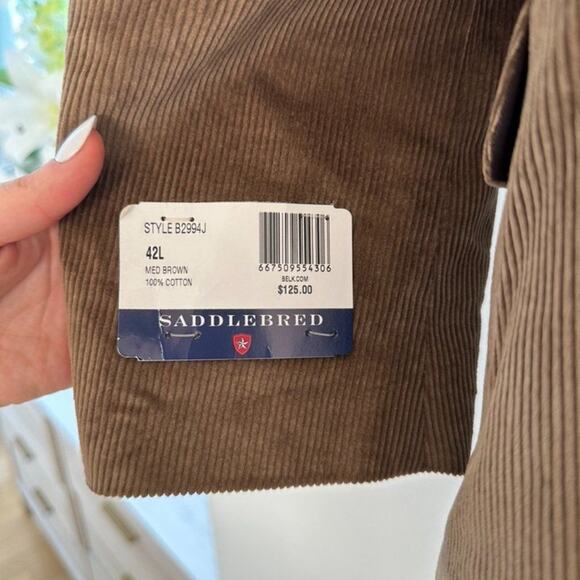 Saddlebred Men's Corduroy Sportcoat NWT - Picture 7 of 9